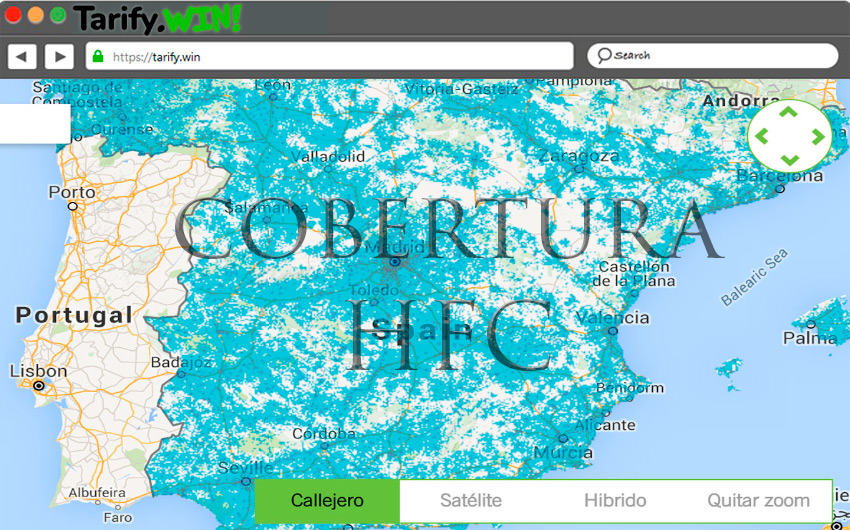 ¿Qué cobertura tiene la tecnología HFC en España?